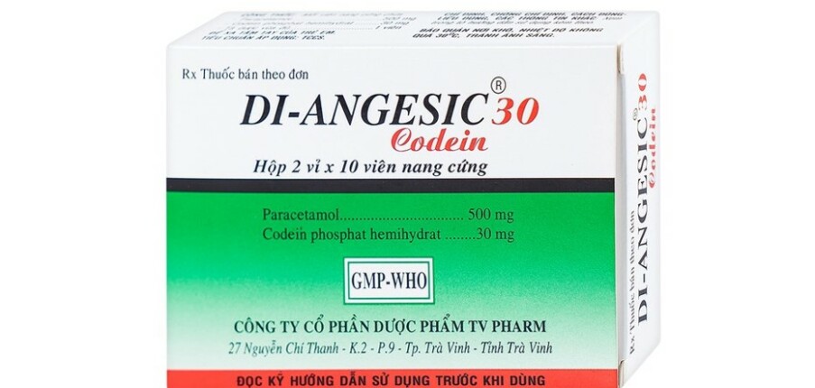 Thuốc Di – Angesic Codein 30 - Điều trị giảm đau - Cách dùng
