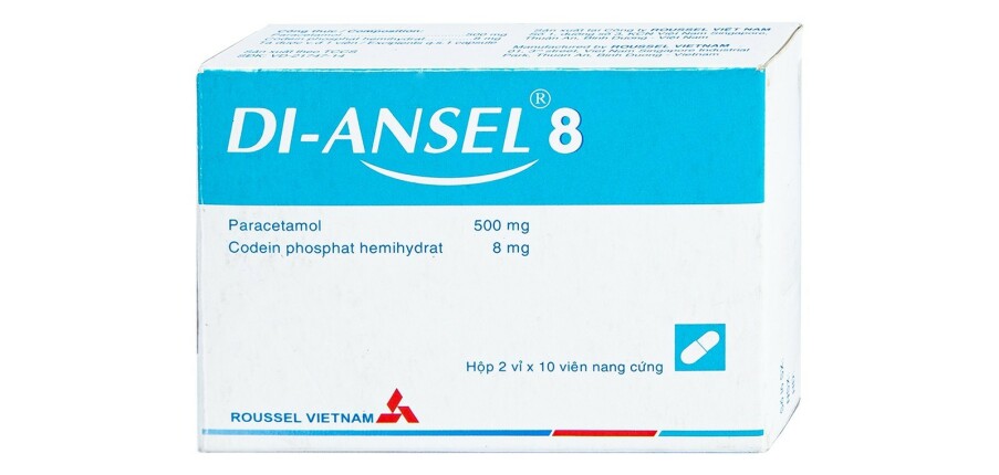 Thuốc Di-Ansel 8 - Dùng giảm đau và hạ sốt - Hộp 10 vỉ x 10 viên - Cách dùng
