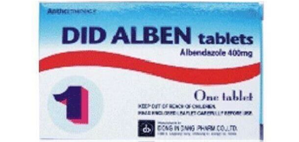 Thuốc Did Alben - Điều trị giun, sán - Hộp 1 vỉ x 1 viên - Cách dùng