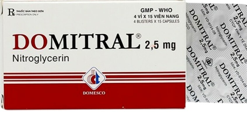 Thuốc Domitral - Điều trị cơn đau thắt ngực - Cách dùng