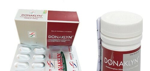 Thuốc Donaklyn - Điều trị  giảm đau và hạ sốt - Hộp 10 vỉ x 10 viên - Cách dùng