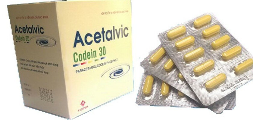 Thuốc Acetalvic-codein - Điều trị giảm đau, hạ sốt - Hộp 10 vỉ x 10 viên - Cách dùng
