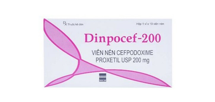 Thuốc Dinpocef 200mg - Điều trị nhiễm khuẩn - 1 vỉ x 6 viên - Cách dùng