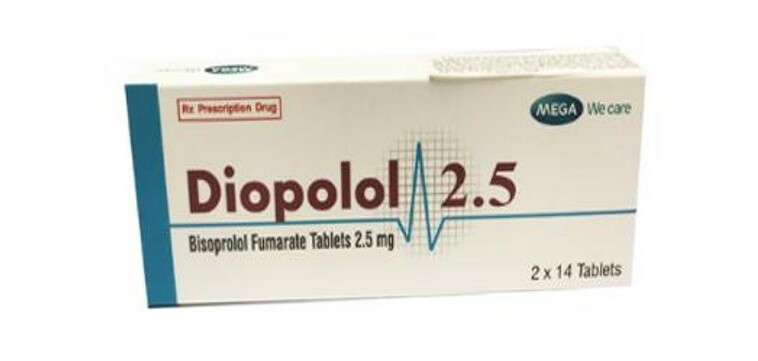 Thuốc Diopolol - Điều trị tăng huyết áp, đau thắt ngực - Hộp 2 vỉ x 14 viên - Cách dùng