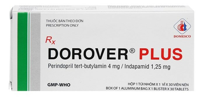 Thuốc Dorover - Điều trị tăng huyết áp nguyên phát - Hộp 1 vỉ x 30 viên - Cách dùng
