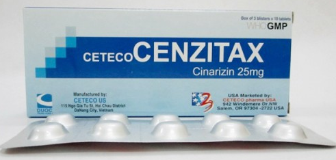 Thuốc Cetecocenzitax - Phòng say tàu xe - Hộp 3 vỉ x10 viên - Cách dùng