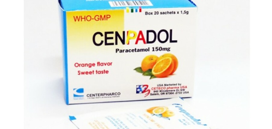 Thuốc Cenpadol - Giảm đau và hạ sốt - Hộp 20 gói x 1,5g - Cách dùng