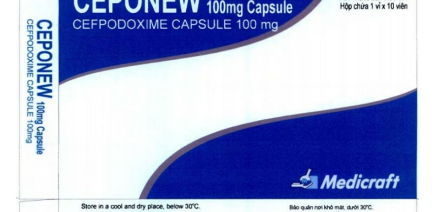 Thuốc Ceponew - Điều trị nhiễm khuẩn - Hộp 1 vỉ x 10 viên - Cách dùng