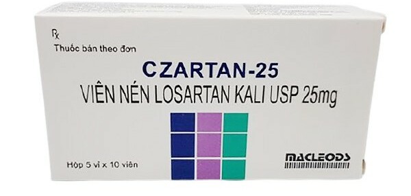 Thuốc Czartan - Điều trị tăng huyết áp - Hộp 5 vỉ x 10 viên - Cách dùng