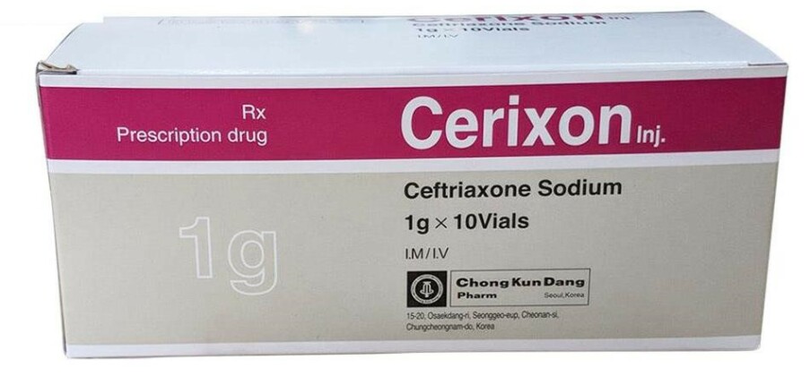 Thuốc Cerixon - Điều trị nhiễm khuẩn - Hộp 10 lọ x 1g - Cách dùng