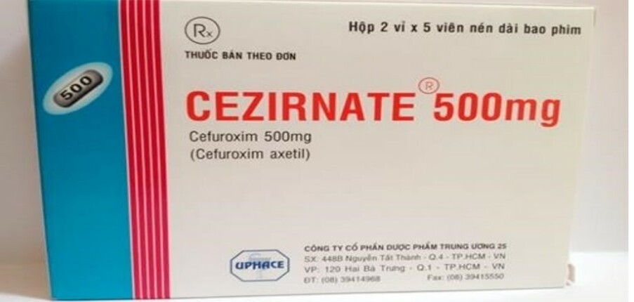 Thuốc Cezirnate - Điều trị nhiễm trùng - Hộp 2 vỉ x 5 viên - Cách dùng