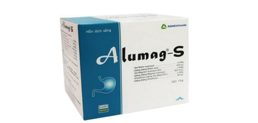 Thuốc Alumag-S - Điều trị viêm loét dạ dày tá tràng - Hộp 20 gói x 15g - Cách dùng