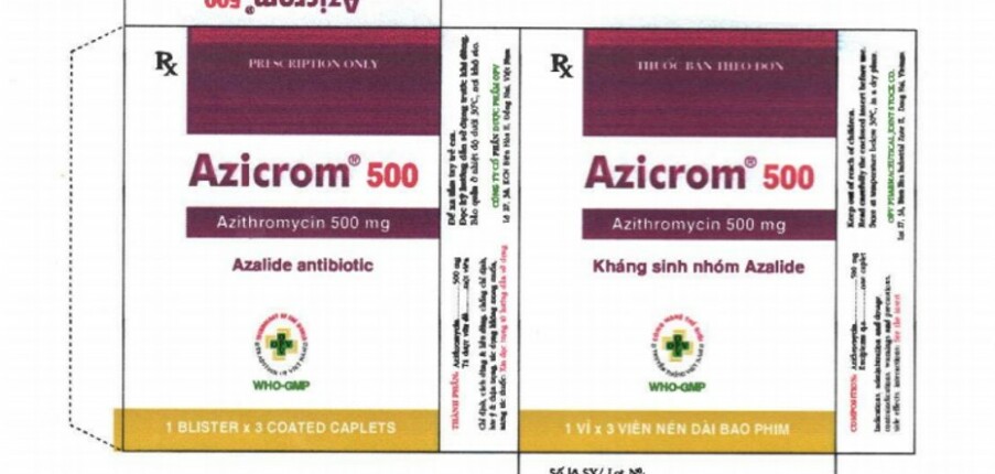 Thuốc Azicrom - Chống nhiễm khuẩn - 200mg - Cách dùng