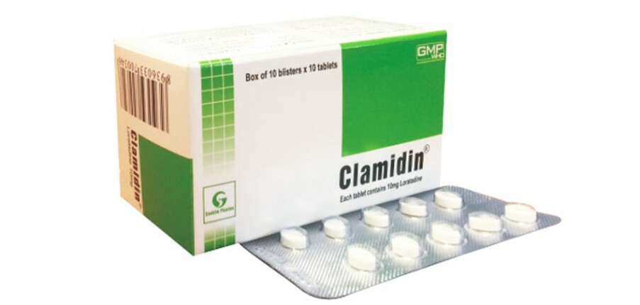 Thuốc Clamidin - Điều trị viêm mũi dị ứng - Hộp 1 vỉ, 10 vỉ x 10 viên - Cách dùng