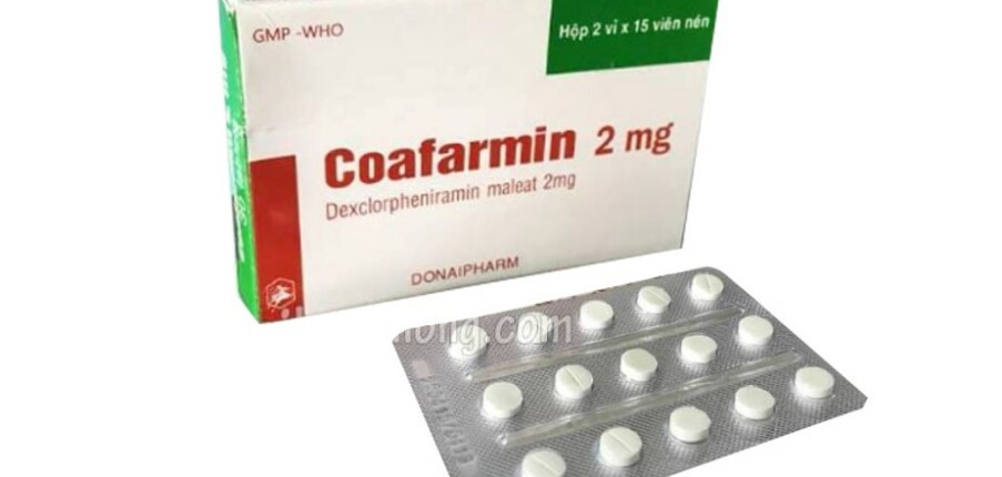 Thuốc Coafarmin - Điều trị triệu chứng các biểu hiện dị ứng - Hộp 2 vỉ x 15 viên - Cách dùng