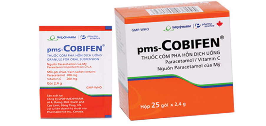 Thuốc Cobifen - Thuốc giảm đau, hạ sốt - Hộp 12 gói, 25 gói x 2,4g - Cách dùng