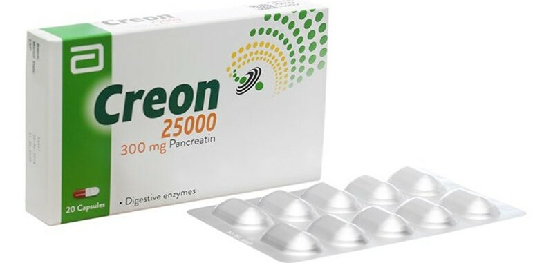 Thuốc Creon 25000 - Điều trị các bệnh lý tụy - Hộp 20 viên - Cách dùng