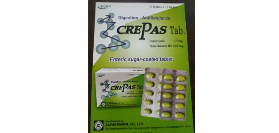Thuốc Crepas Tab - Điều trị rối loạn tiêu hóa, chán ăn - Hộp 10 vỉ x 10 viên - Cách dùng