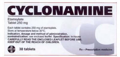 Thuốc Cyclonamine - Dự phòng chảy máu - 250mg - Cách dùng