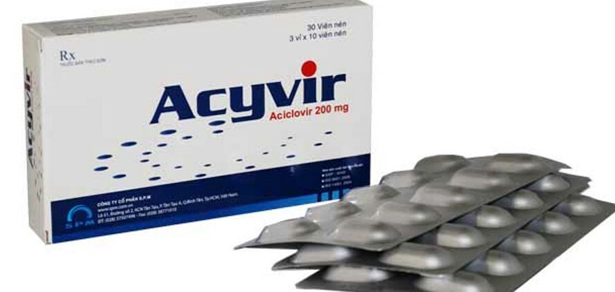 Thuốc Acyvir - Điều trị nhiễm virus Herpes Simplex - Hộp 3 vỉ x 10 viên - Cách dùng