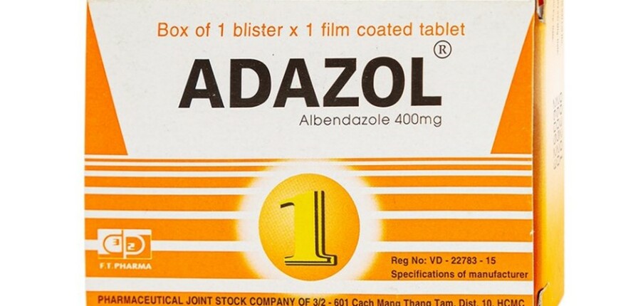 Thuốc Adazol - Điều trị nhiễm kí sinh trùng đường ruột - Hộp 1 vỉ x 1 viên - Cách dùng