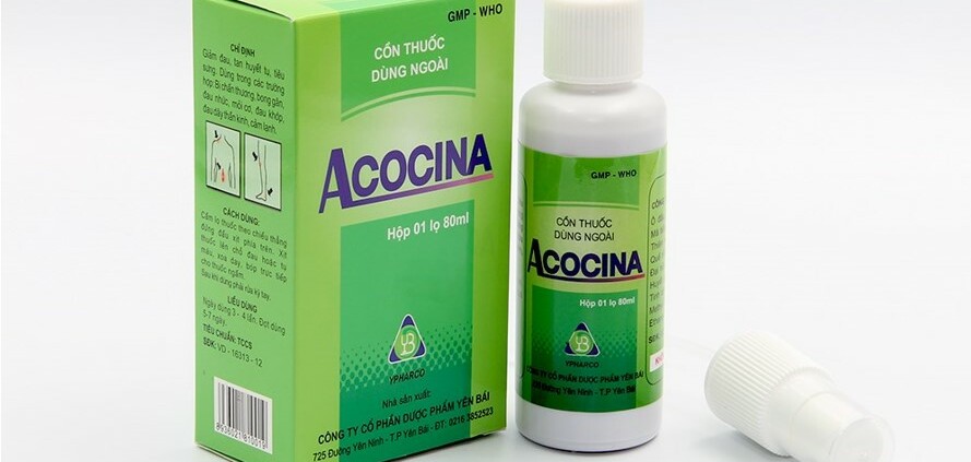 Thuốc Acocina - Giảm đau - Hộp 1 chai x 30ml - Cách dùng