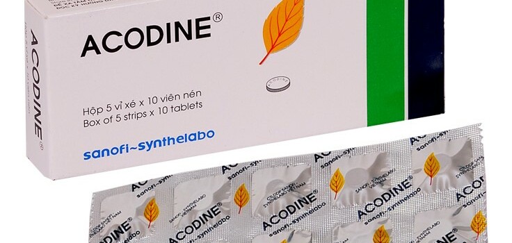 Thuốc Acodine - Giảm ho - Hộp 5 vỉ x 10 viên - Cách dùng