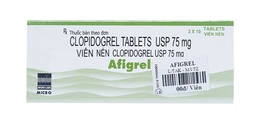 Thuốc Afigrel - Giảm các biến cố do xơ vữa động mạch - Hộp 3 vỉ x 10 viên - Cách dùng