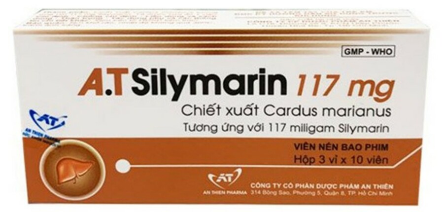 Thuốc A.T Silymarin - Điều trị rối loạn chức năng gan - Hộp 3 vỉ x 10 viên - Cách dùng