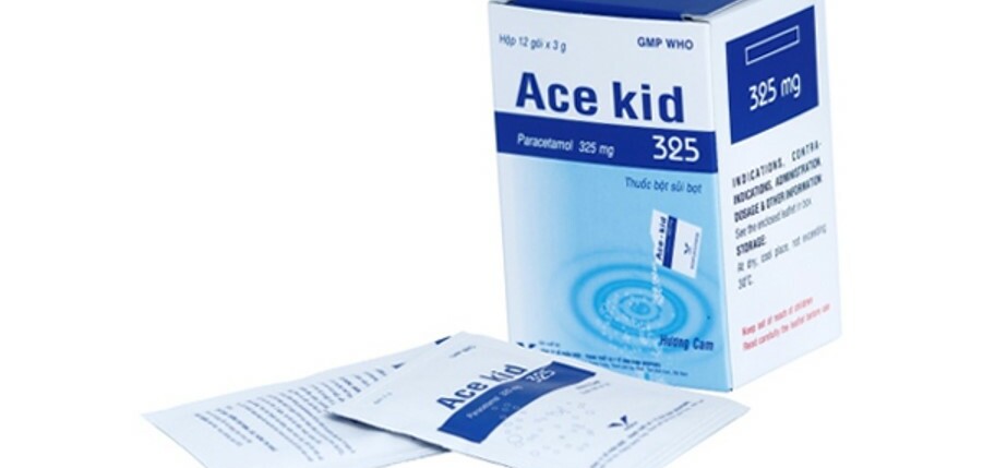 Thuốc Ace kid - Hạ sốt, giảm đau - Hộp 12 gói x 3g - Cách dùng
