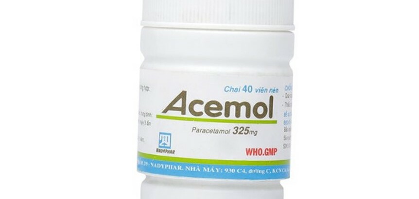 Thuốc Acemol - Giảm đau, hạ sốt - Lọ 40 viên - Cách dùng