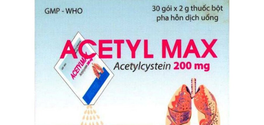 Acetyl Max  - Thuốc tiêu nhầy ở các bệnh lý có đờm - Hộp 30 gói - Cách dùng