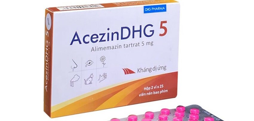 Thuốc Acezin DHG 5 - Dị ứng hô hấp - Hộp 2 vỉ x 25 viên  - Cách dùng