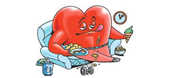 Lười vận động, ăn uống không khoa học làm tăng nguy cơ mắc bệnh tim mạch (Nguồn ảnh: The Times of India)
