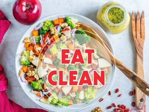 Các món ăn trong thực đơn eat clean sẽ được chế biến dưới dạng hấp, luộc, áp chảo hoặc trộn salad. Eat clean – thực đơn giảm cân trong 7 ngày