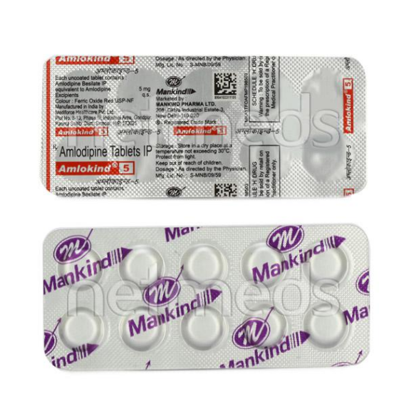 Amlordipin, một loại thuốc chẹn Canxi rất phổ biến điều trị tăng huyết áp (nguồn:https://www.netmeds.com/)