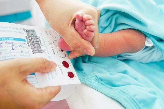 Xét nghiệm máu gót chân giúp tầm soát sớm được các bệnh lý rối loạn chuyển hóa ở trẻ sinh non.   Nguồn ảnh: drlabo.com