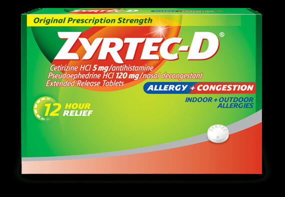 Cetirizine-D là thuốc được dùng để điều trị triệu chứng viêm mũi dị ứng dai dẳng theo mùa, nổi mề đay do do dị ứng. Nguồn ảnh: demedicina.com