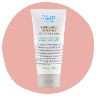 Kiehl's Rare Earth Deep Pore Daily Cleanser trong một ống bóp màu trắng