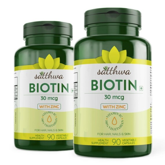 Biotin Supplement with Zinc for Hair, Nails and Skin | SatthwaNguồn: satthwa.com