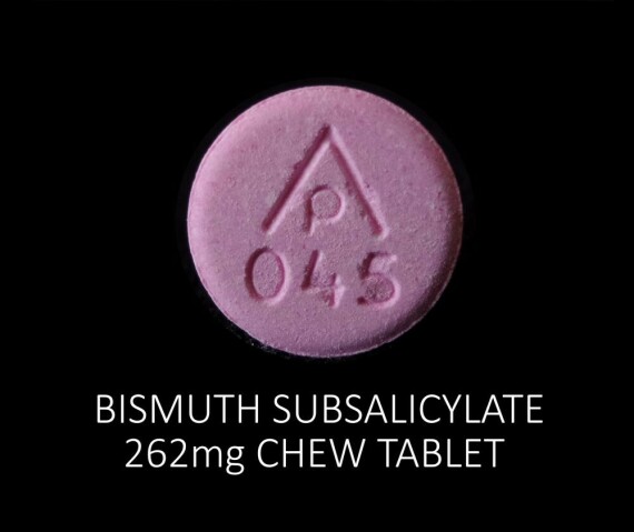 Bismuth subsalicylate nhai đượcBismuth dạng viên nhai  Nguồn: Medipond.com