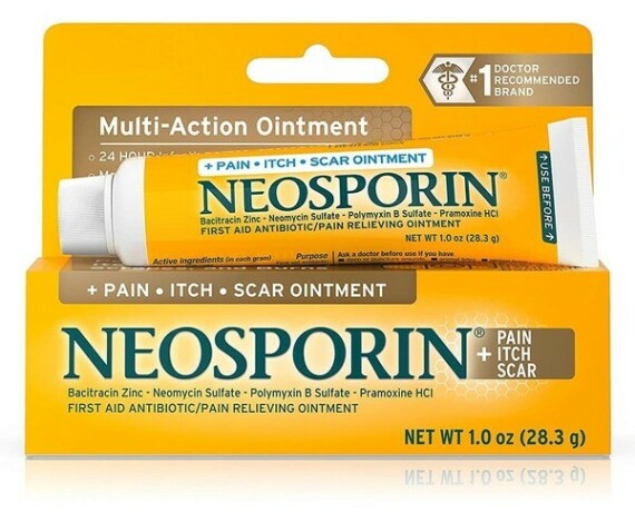 Neosporin là một loại thuốc mỡ kháng sinh phổ biến  Nguồn ảnh: youmed.vn