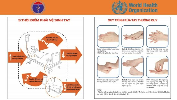 Hướng dẫn rửa tay của bộ y tế ( Nguồn: https://moh.gov.vn)