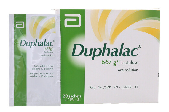 Duphalac chứa lactulose được dùng điều trị táo bón