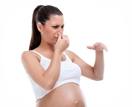 Phụ nữ có thai nhạy cảm hơn với mùi (Nguồn ảnh: New Kids Center)
