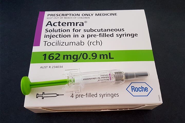 Actemra là thuốc sinh học ức chế chức năng của cytokine, nguồn ảnh medpagetoday.com