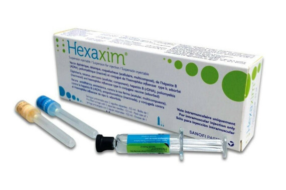 Vắc xin 6 trong 1 Hexaxim. Nguồn ảnh: vnvc
